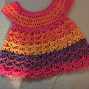 Little girl crochet dress